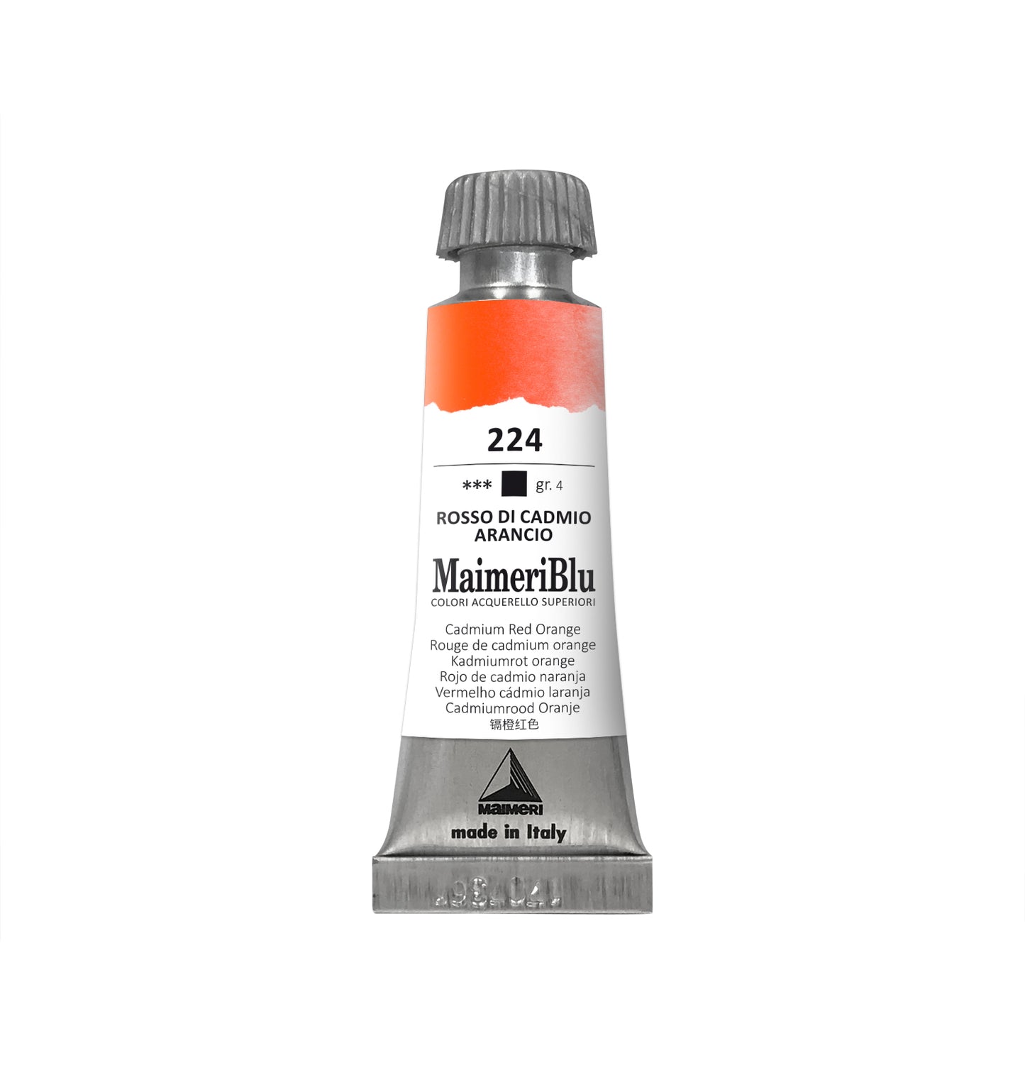 AQUARELA MAIMERIBLU ARTISTS 224 CADMIUM RED ORANGE 12ML S4