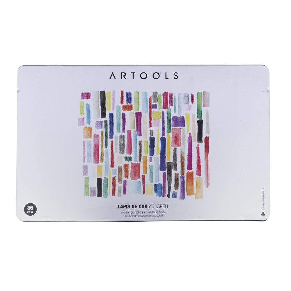 ESTOJO LAPIS AQUARELAVEL ARTOOLS AQUARELL 036 CORES + PINCEL