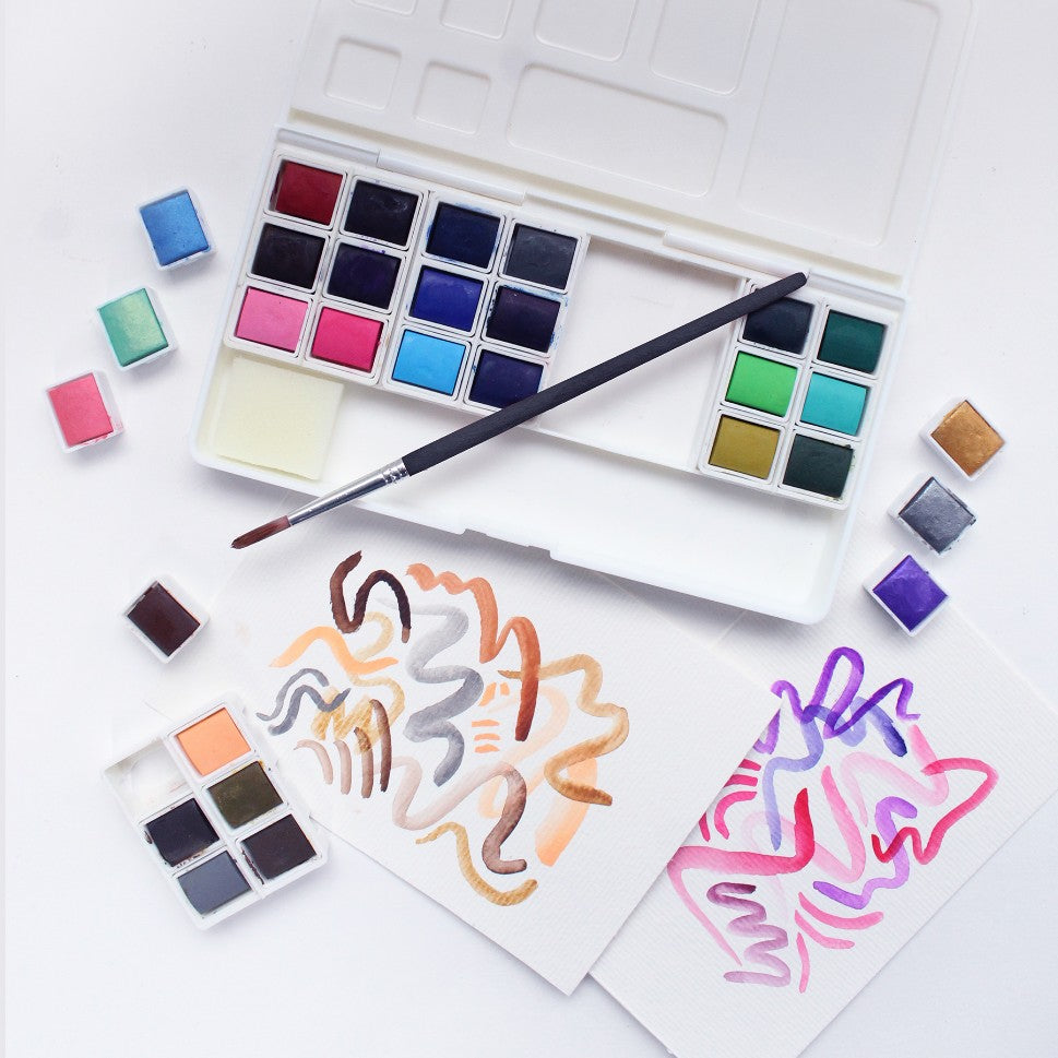 ESTOJO AQUARELA ARTOOLS MATIZ VAZIO 24 LUGARES