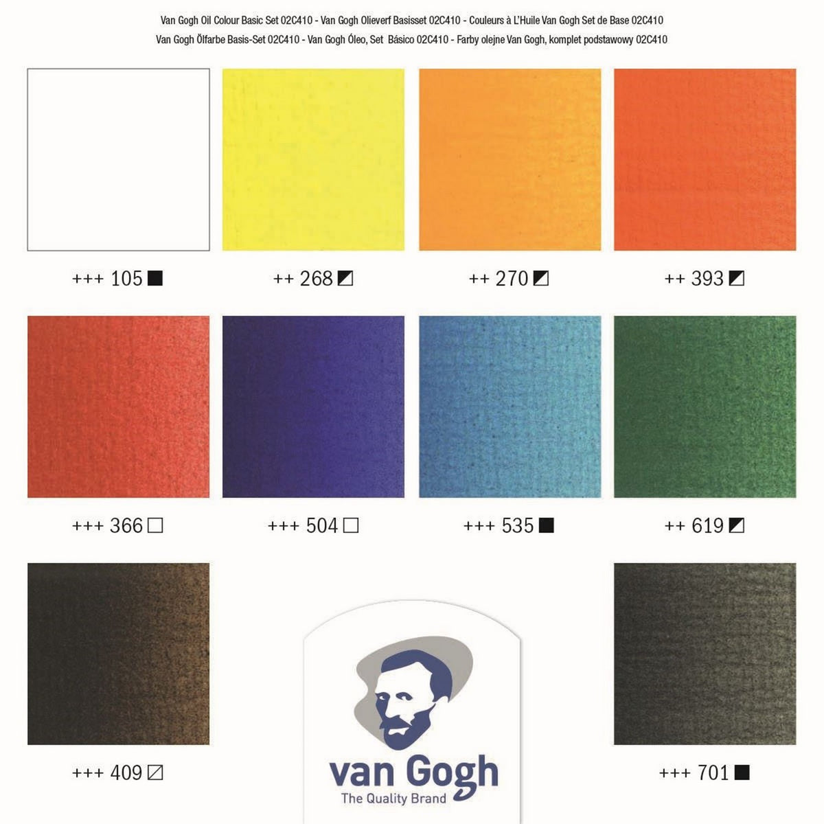ESTOJO OLEO TALENS VAN GOGH 10 CORES