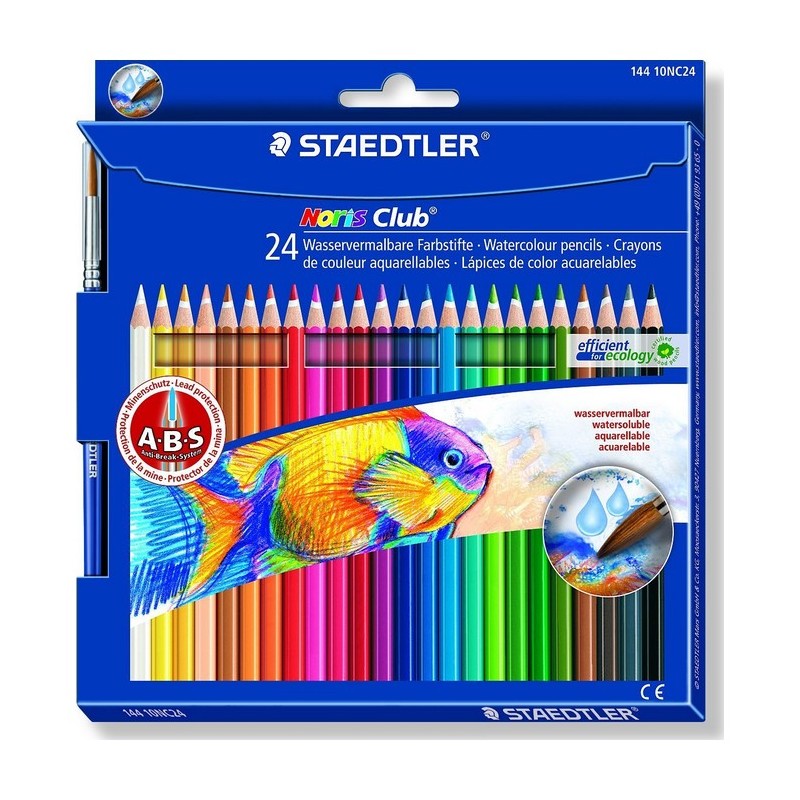 LAPIS AQUARELAVEL STAEDTLER NORIS 24 CORES 14410NC24