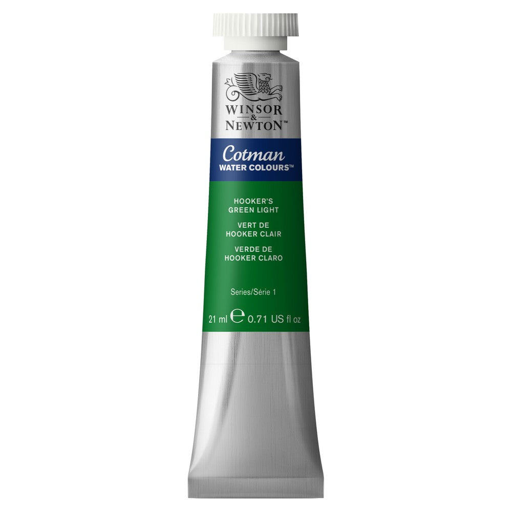 AQUARELA WINSOR NEWTON COTMAN 21ML HOOKERS GREEN LIGHT 0308314