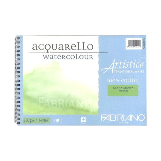 BLOCO FABRIANO ARTISTICO ROUGH 300g/m2 23x30,5 12 FLS ESPIRA
