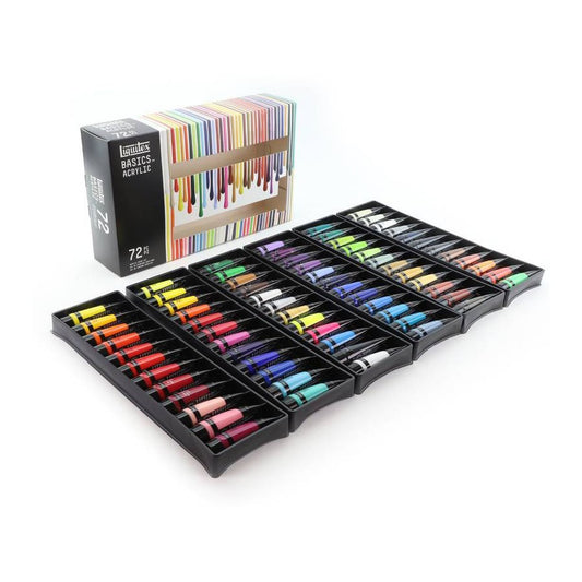ACRILICA LIQUITEX BASICS ESTOJO 72 CORES 022ML