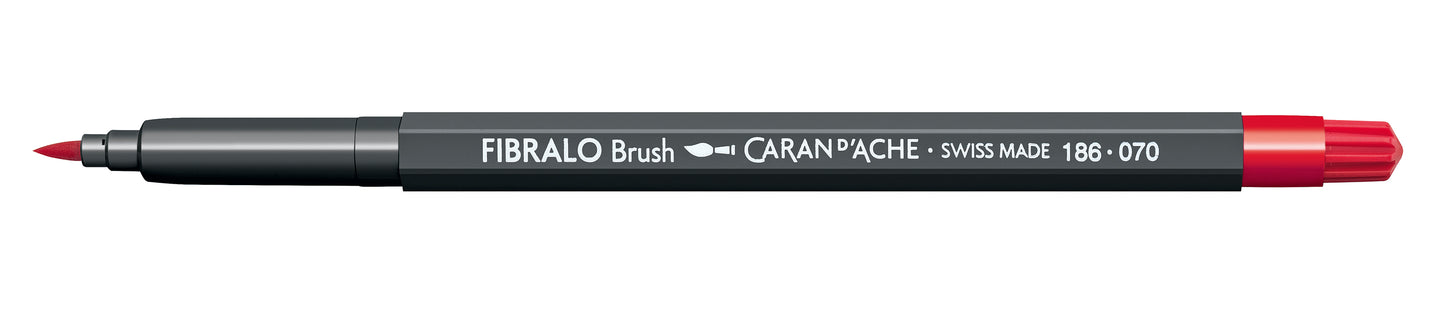 CANETA FIBRALO BRUSH 070 VERMELHA 186070