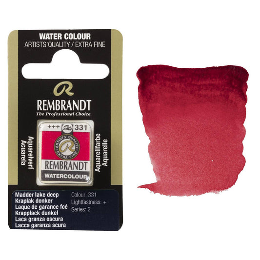 AQUARELA TALENS REMBRANDT HALF PAN 331 MADDER LAKE DEEP S2