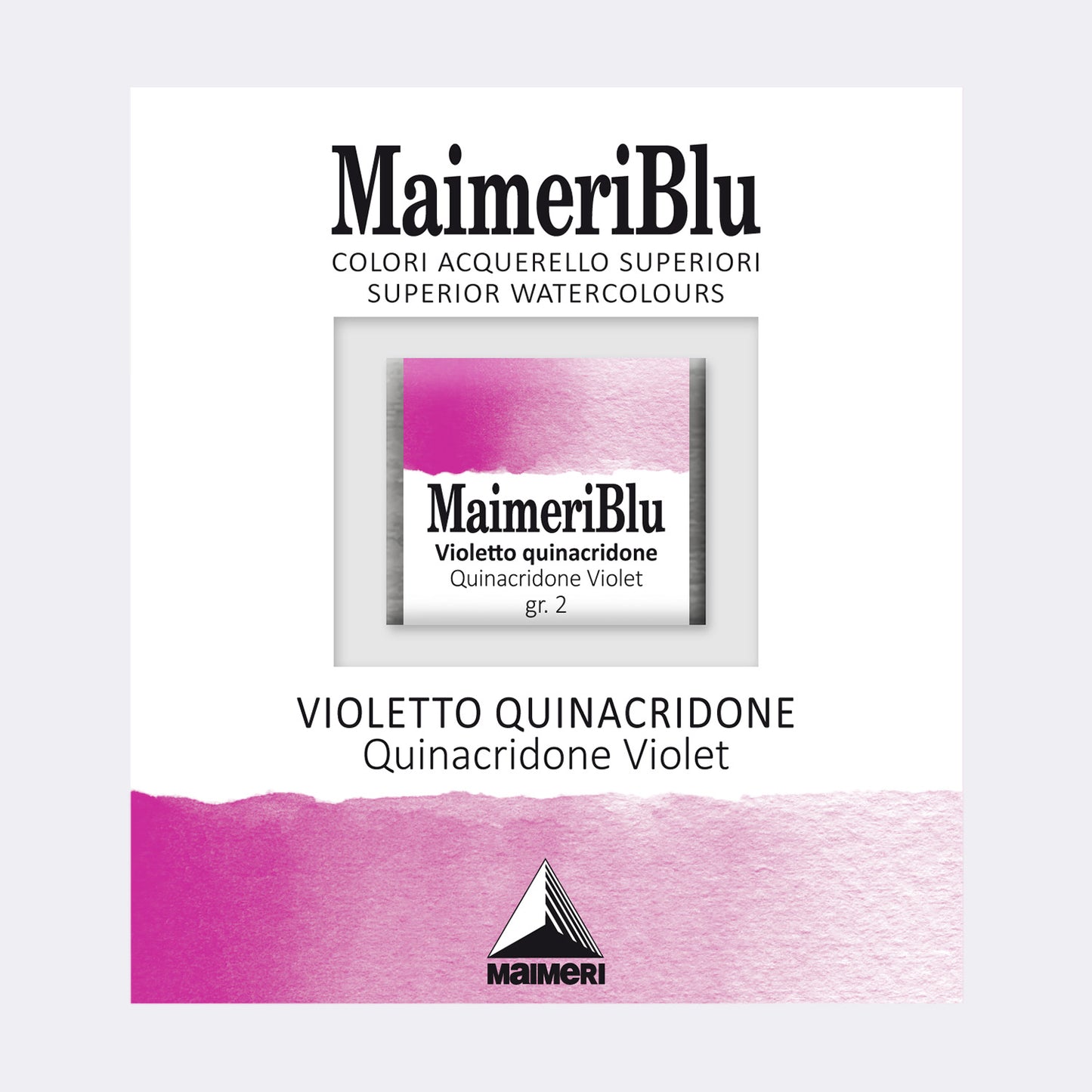AQUARELA MAIMERIBLU ARTISTS HALF PAN 466 QUINACRIDONE VIOLET