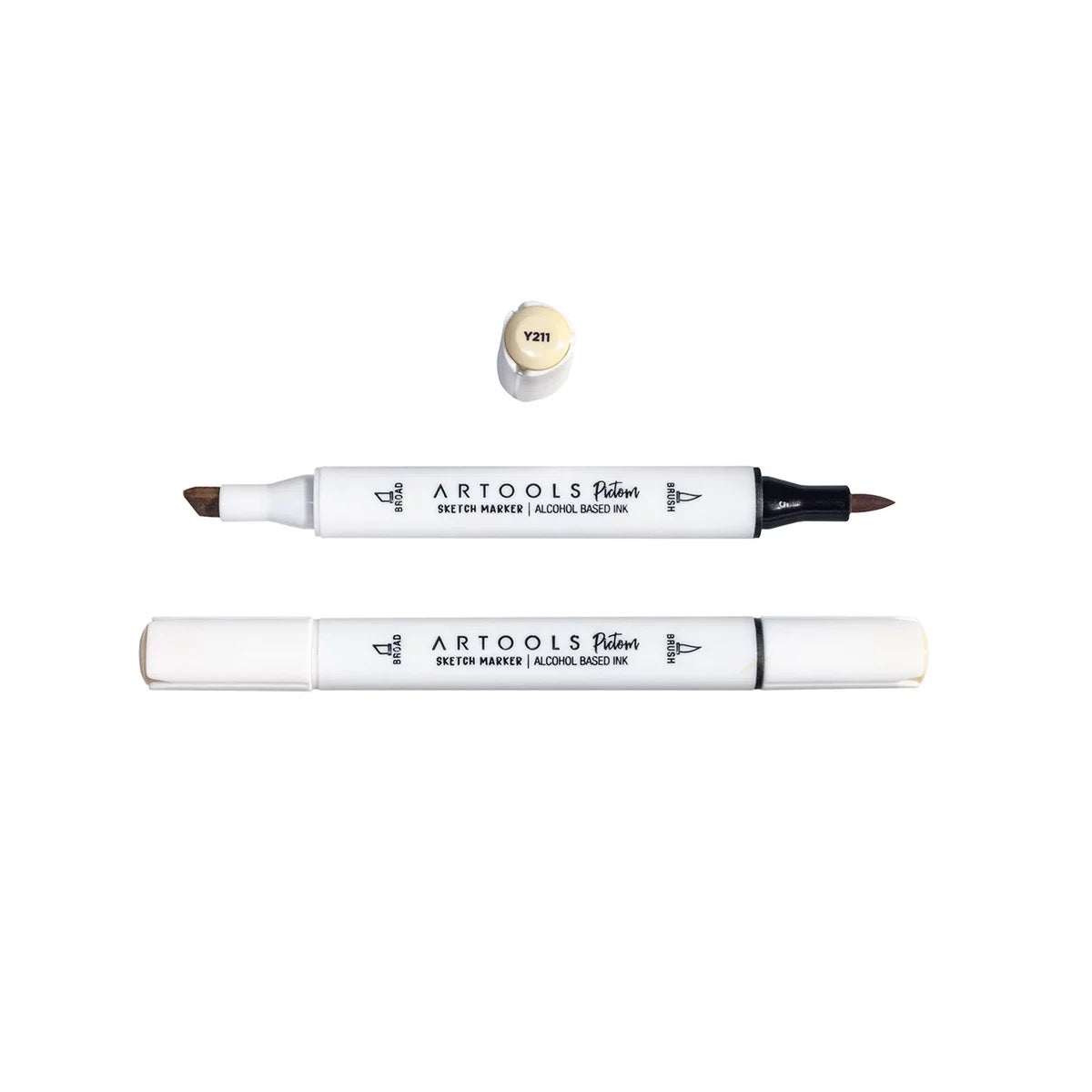 MARCADOR ARTOOLS PICTOM PONTA DUPLA GRAYISH YELLOW (Y211)