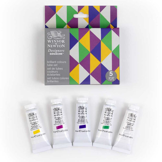 GOUACHE WINSOR & NEWTON C/ 05 14ML BRILLIANT SET 0690182