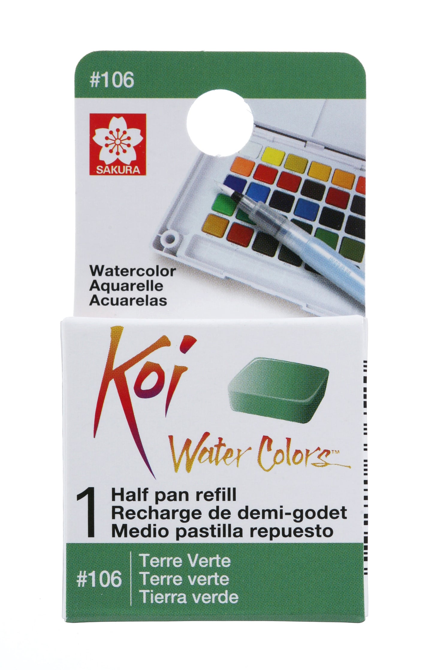 AQUARELA SAKURA KOI HALF PAN TERRA VERDE - 106