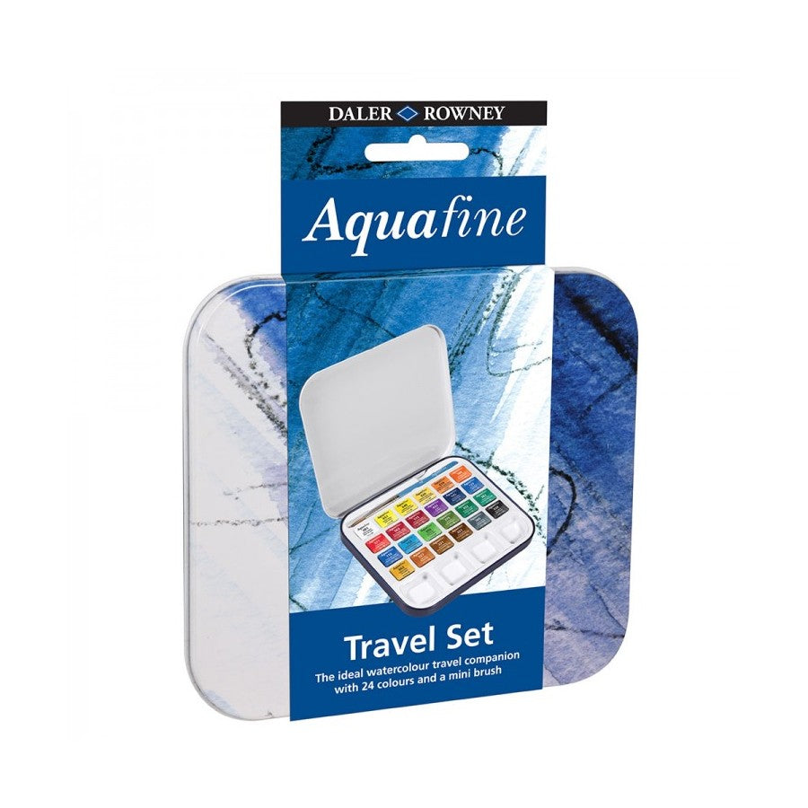 ESTOJO AQUARELA DALER AQUAFINE TRAVEL SET 24 CORES + PINCEL