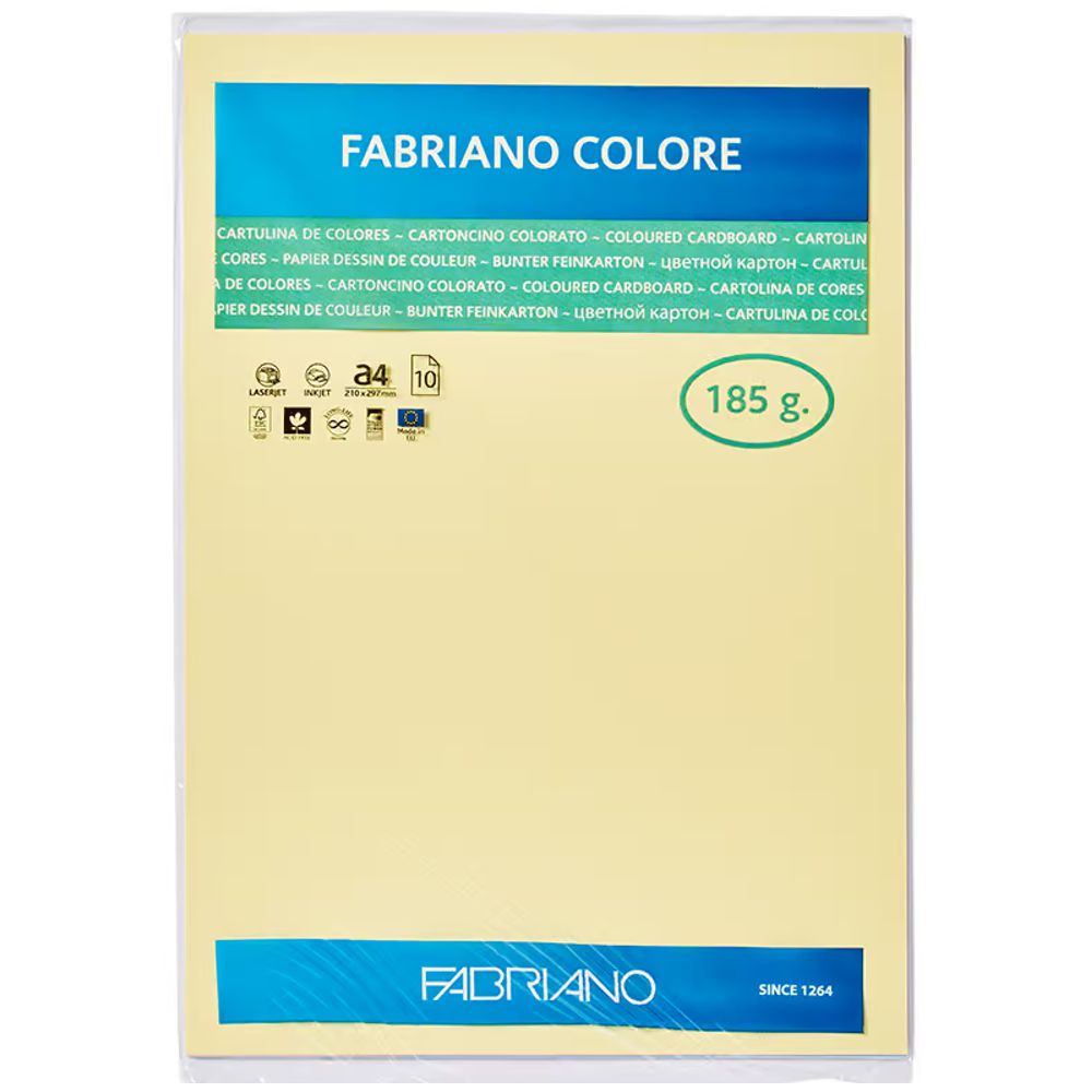 PAPEL FABRIANO COLORE 423 ARENA A4 185G C/10 UNI