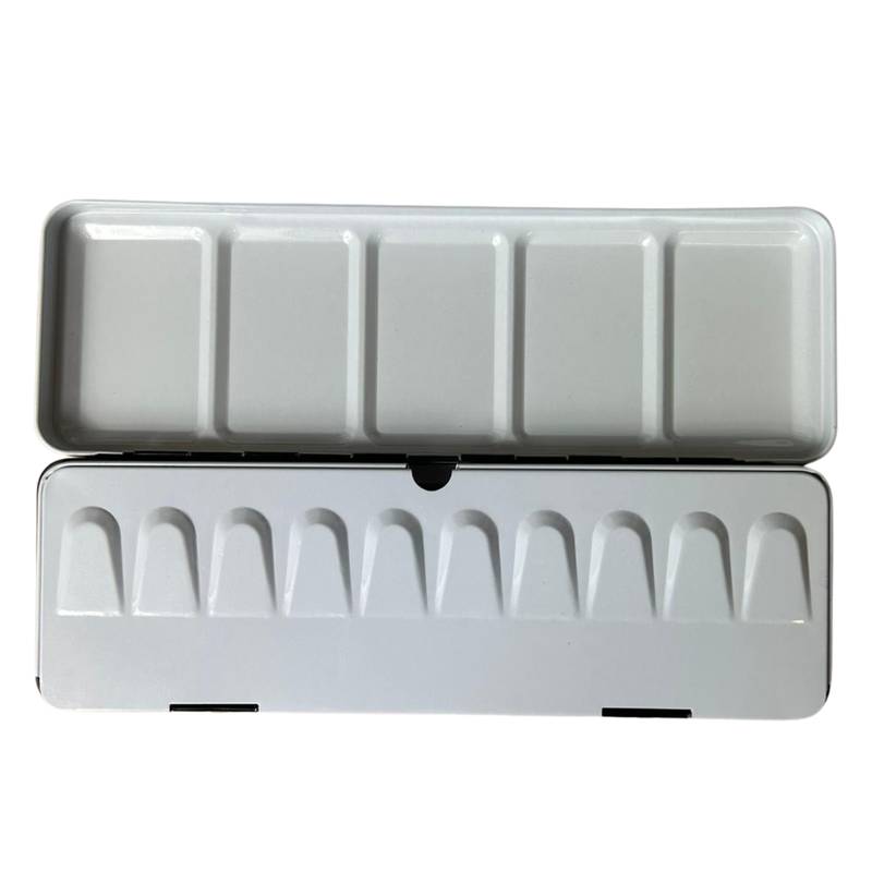 ESTOJO AQUARELA SINOART VAZIO 24 HALF PAN METAL A223 24