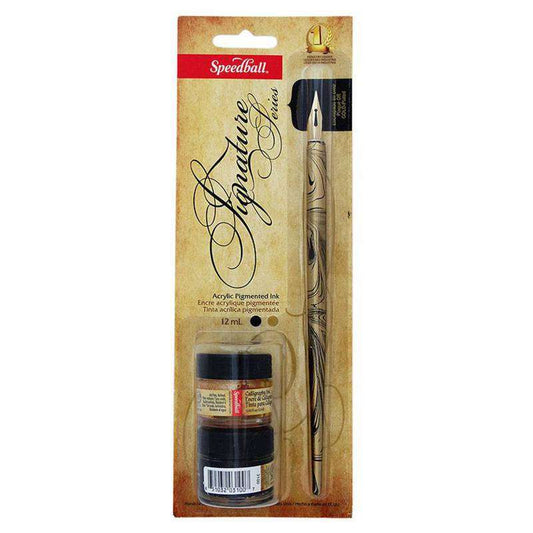 PENA TINTA CALIGRA 94158 ASSINATURA GOLD E BLACK