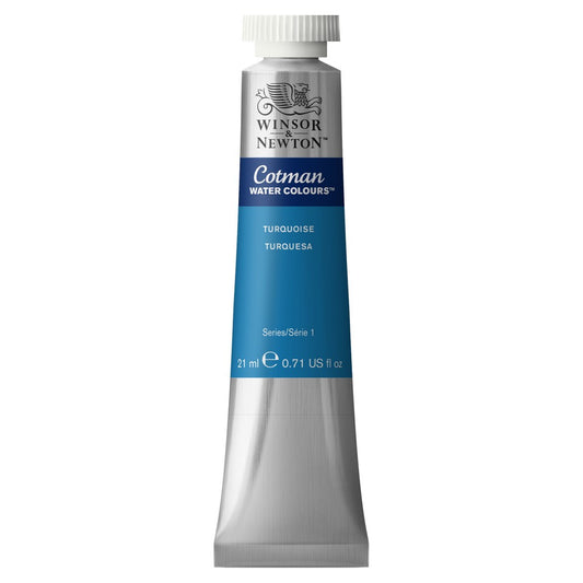 AQUARELA WINSOR NEWTON COTMAN 21ML TURQUOISE 0308654
