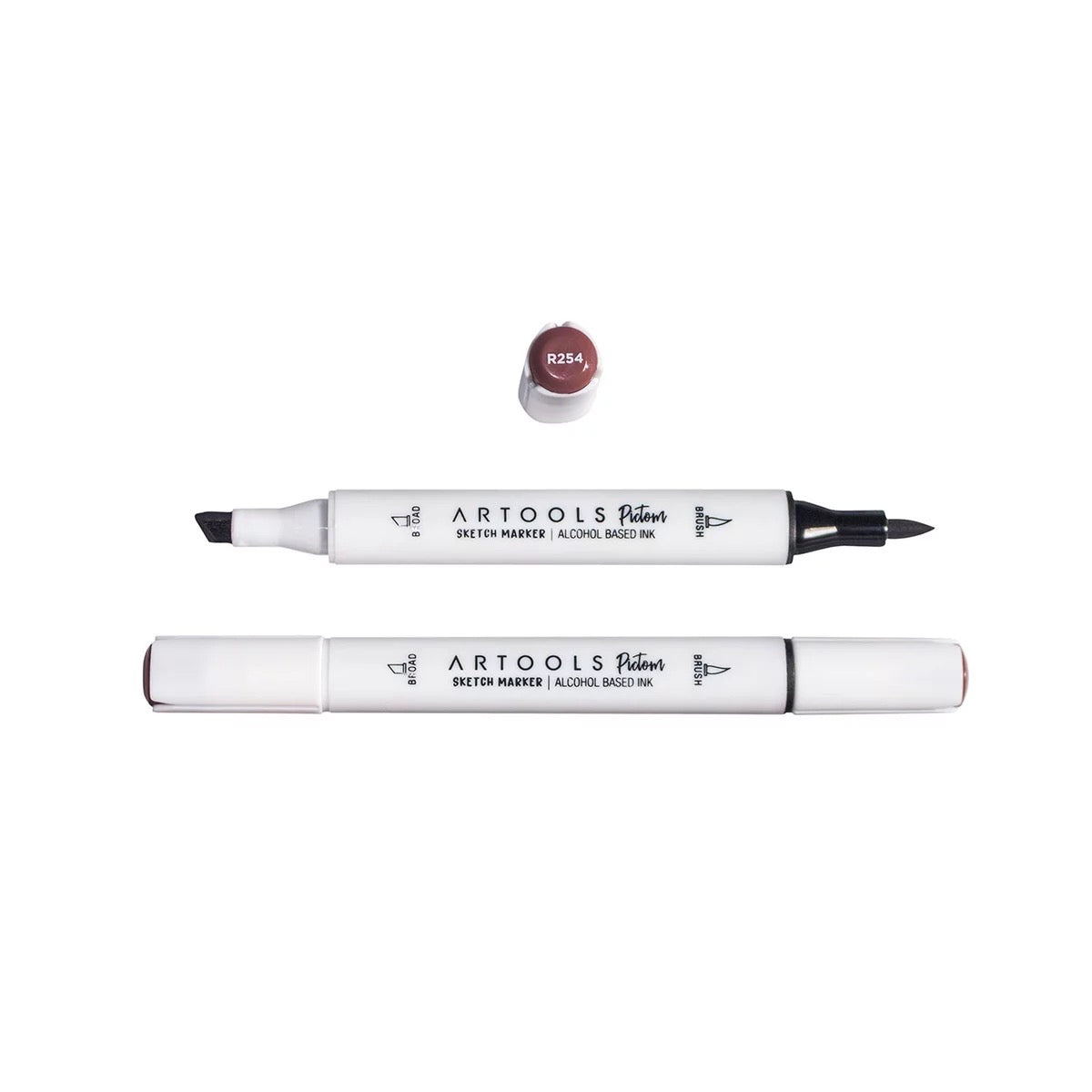 MARCADOR ARTOOLS PICTOM PONTA DUPLA RUSSET BROWN (R254)