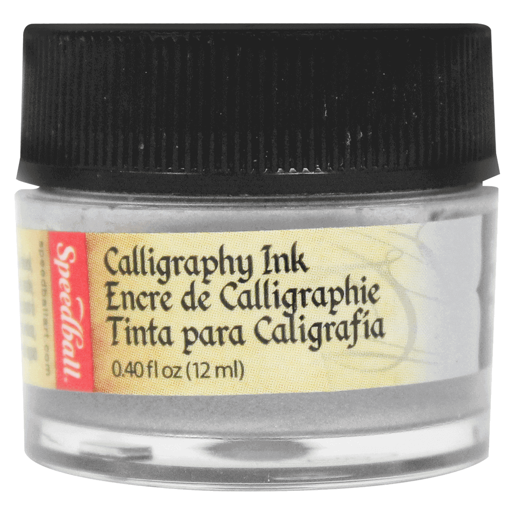 TINTA CALIGRAFIA SPEEDBALL 12ML 3107 PRATA