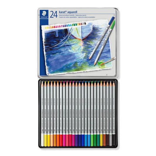 LAPIS AQUARELAVEL STAEDTLER KARAT 24 CORES