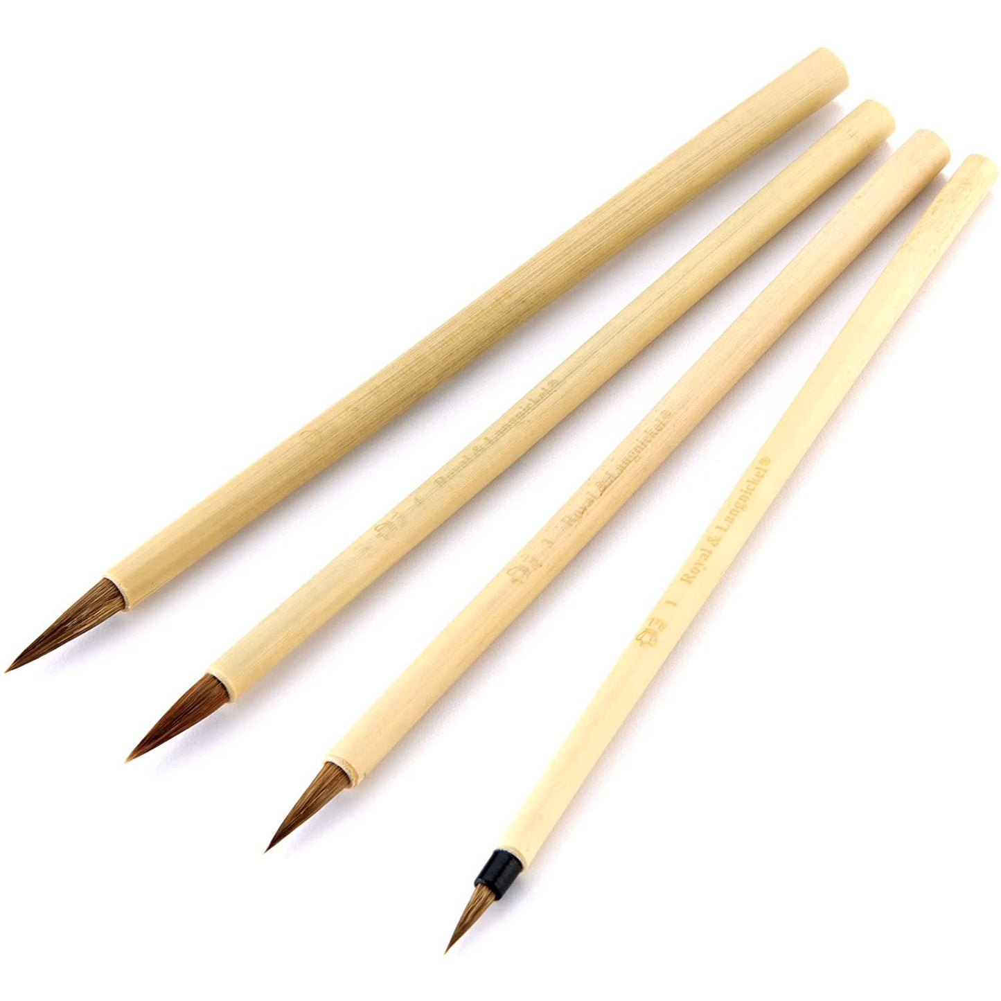 PINCEL BAMBOO ROYAL LANGNICKEL REDONDO ESTOJO C/ 04 LBAM-1