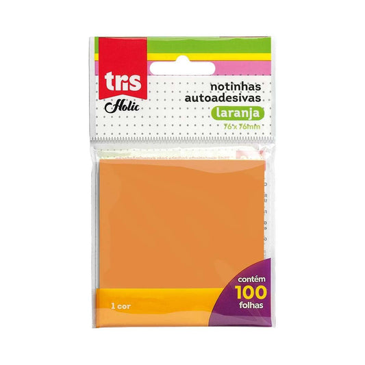 POST-IT NOTAS AUTOADESIVAS TRIS HOLIC LARANJA 76x76cm 100 FLS