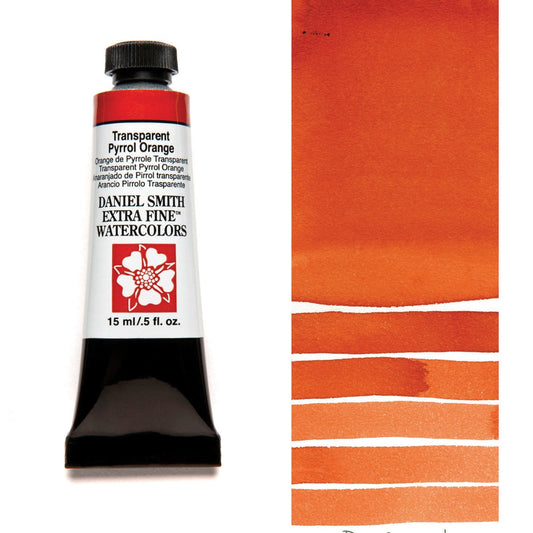 AQUARELA DANIEL SMITH 05ml EXTRA FINE Transparent Pyrrol Orange 187