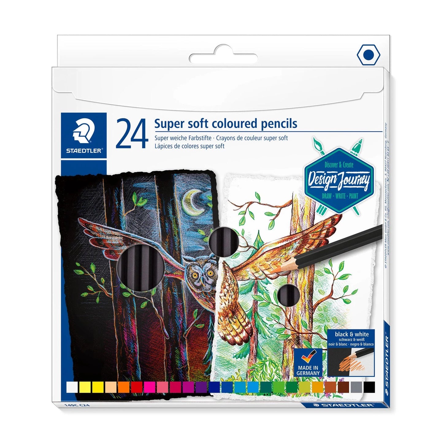 LAPIS COR STAEDTLER SUPERSOFT 24 CORES 149CC24