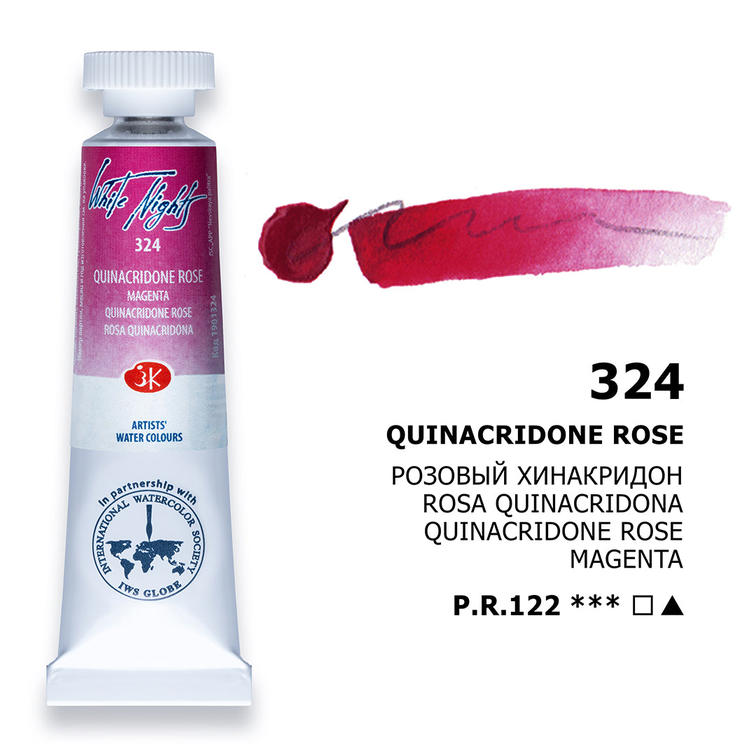 AQUARELA WHITE NIGHTS 324 QUINACRIDONE ROSE 10ML S1