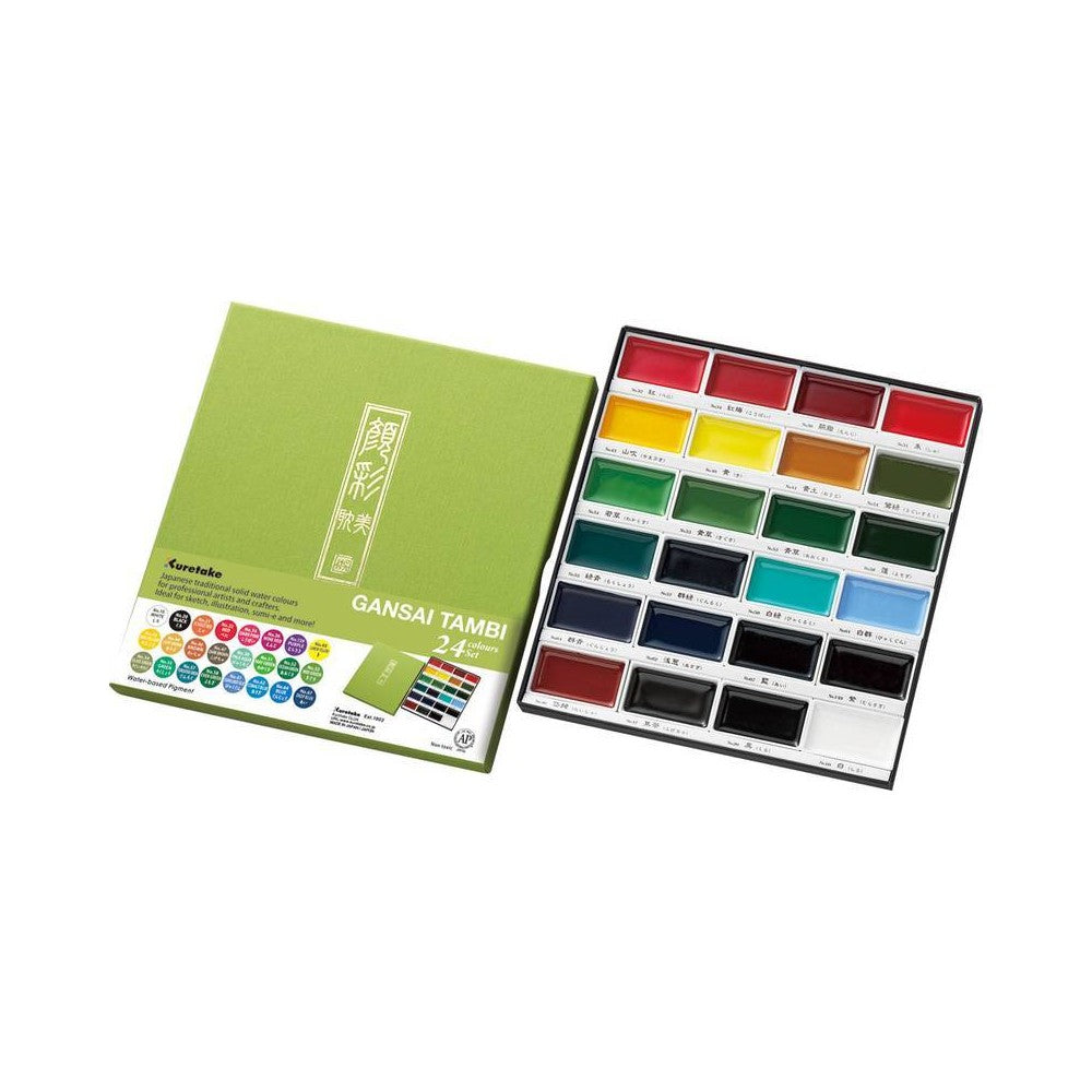 AQUARELA KURETAKE GANSAI TAMBI 24 CORES MC2024V