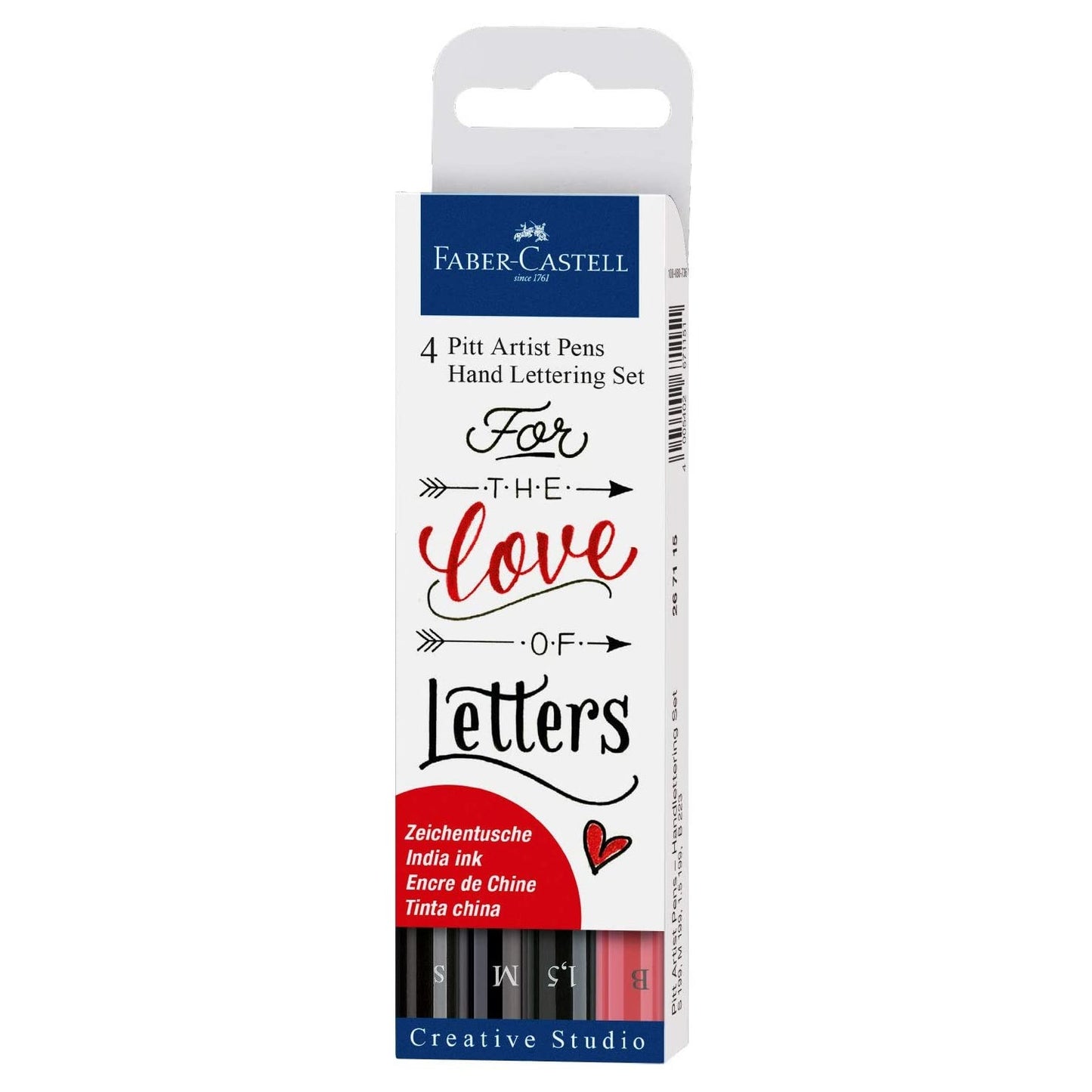 CANETA FABER CASTELL PITT 04 HAND LETTERING LOVE 267115
