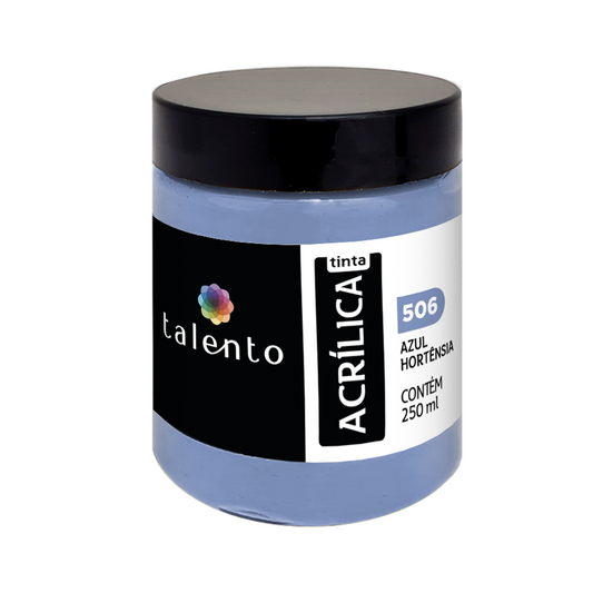 ACRILICA TALENTO 250ML 506 AZUL HORTENSIA