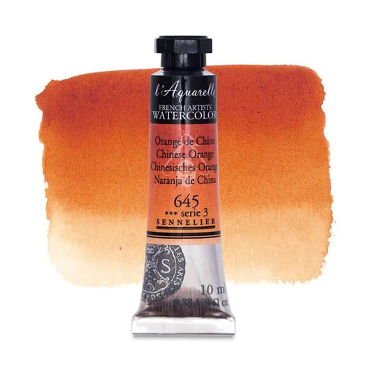 AQUARELA SENNELIER L'AQUARELLE 645 CHINESE ORANGE 10ml S3