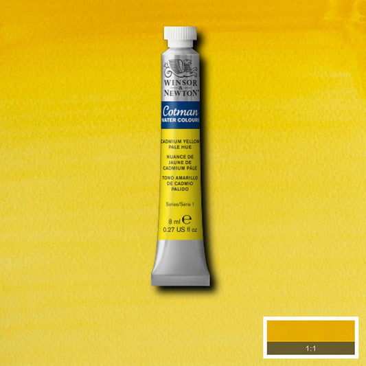 AQUARELA WINSOR NEWTON COTMAN 119 CADMIUM YELLOW PALE 08ml