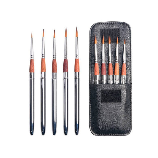 ESTOJO PINCEIS SINOART POCKET BRUHS SET C/ 05 UN
