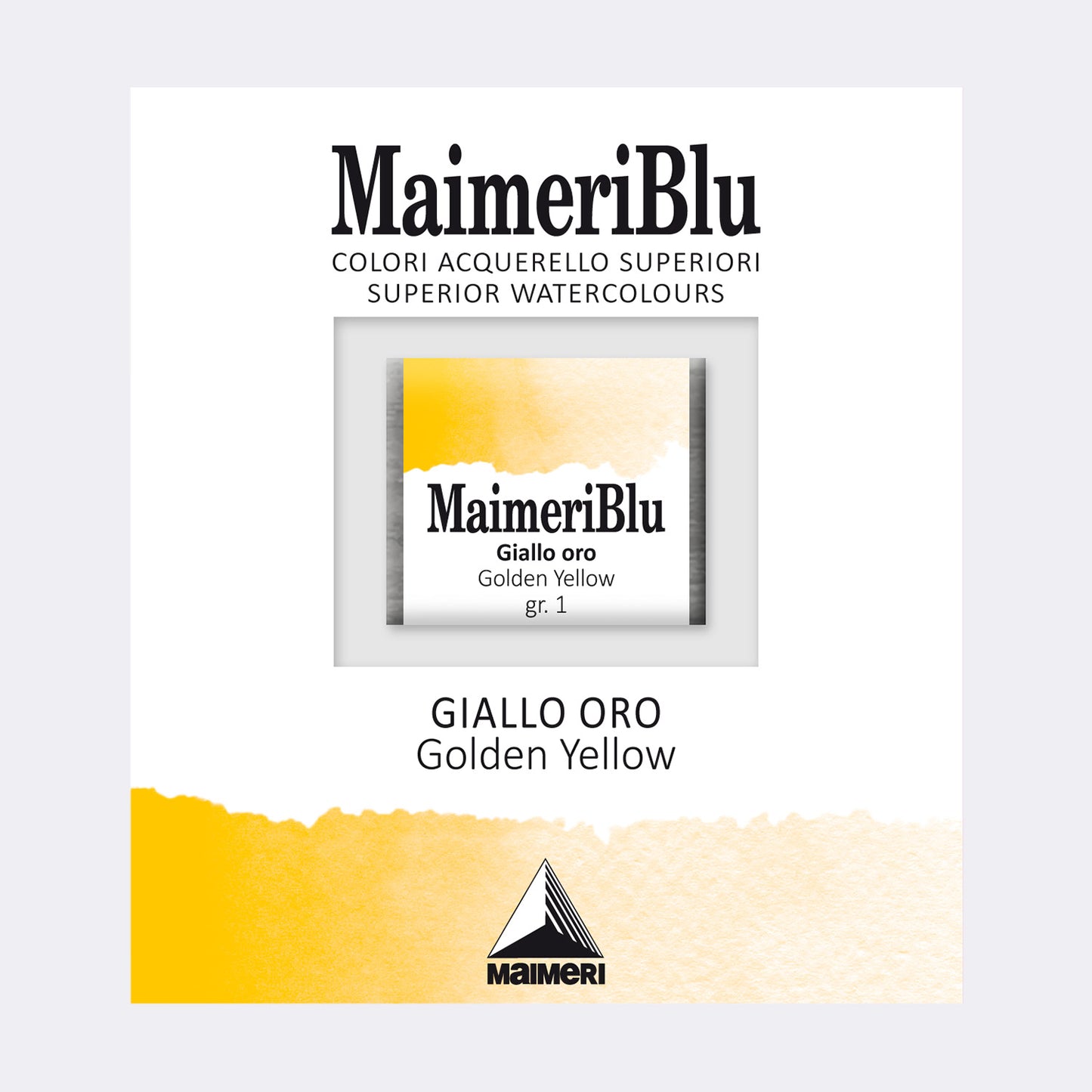 AQUARELA MAIMERIBLU ARTISTS HALF PAN 117 GOLDEN YELLOW