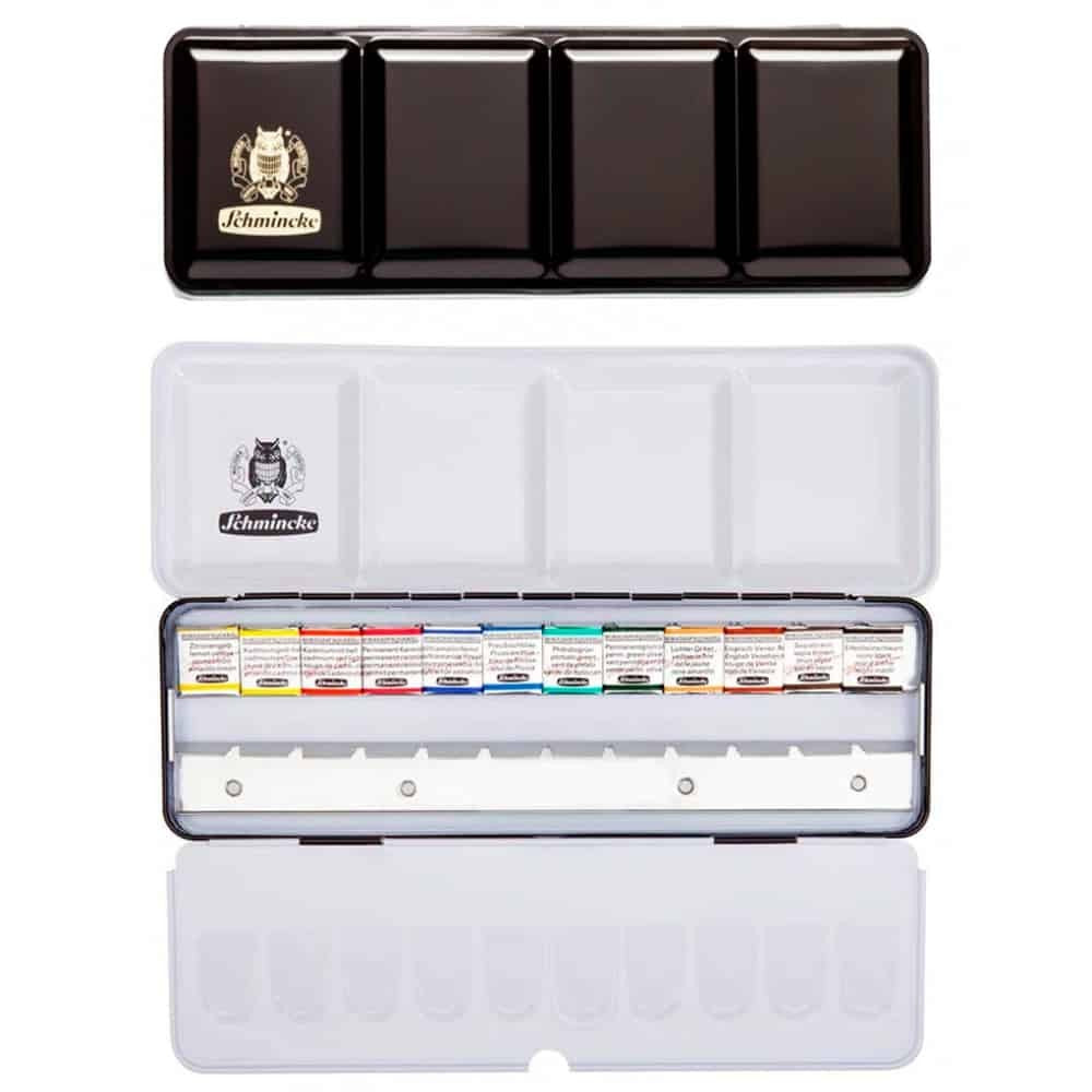 ESTOJO AQUARELA SCHMINCKE HORADAM 12 HALF PAN 74412