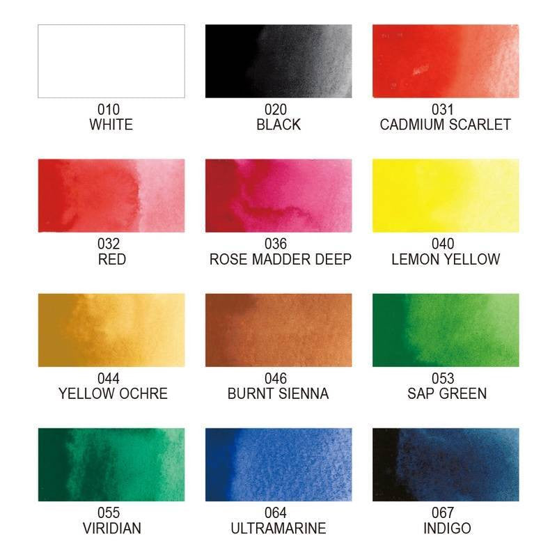 AQUARELA KURETAKE GANSAI TAMBI 12 CORES MC2012V