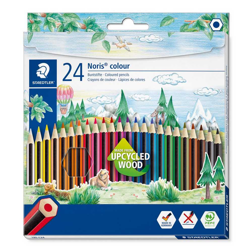 LAPIS COR STAEDTLER NORIS 24 CORES WOPEX 185C24