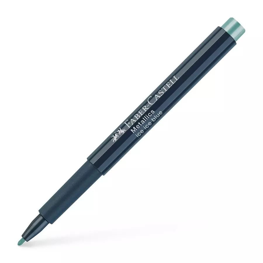 CANETA FABER CASTELL METALICA AZUL ICE METAL