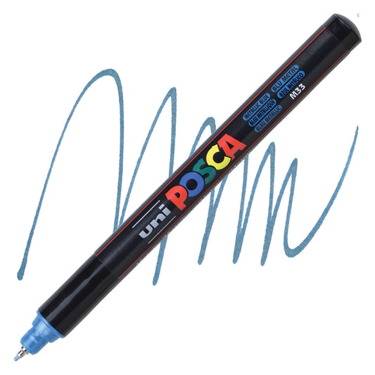 CANETA POSCA PC-1MR M33 AZUL METALICO