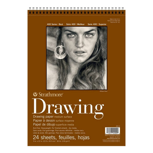 BLOCO STRATHMORE 400 SERIES DESENHO 130g/m2 22,9X30,5cm 24F