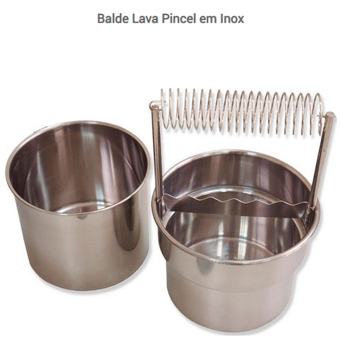 BALDE LAVA PINCEL INOX 18,5x9,2cm 15060 KERAMIK