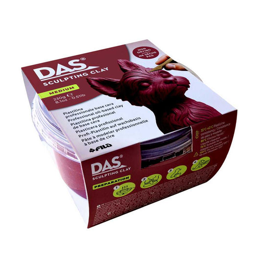 MASSA PARA MODELAR DAS SCULPTING CLAY TERRACOTA MEDIUM 230G