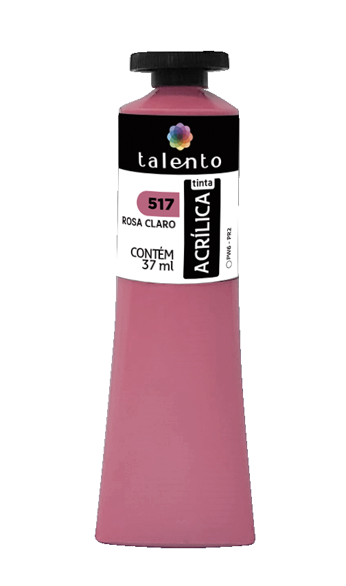 ACRILICA TALENTO 037ML 517 ROSA CLARO