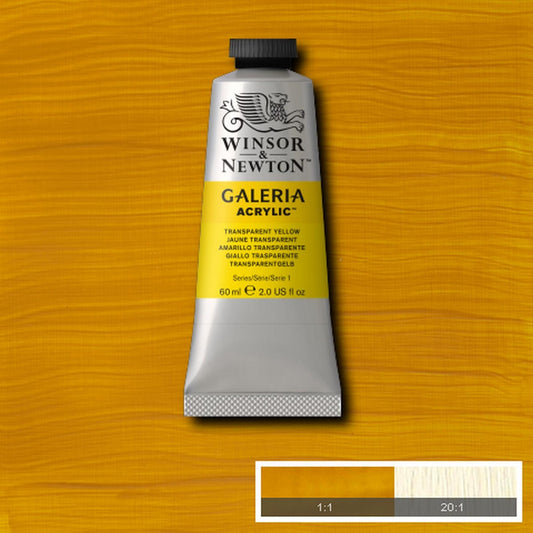 ACRILICA WINSOR NEWTON GALERIA 60ml 653 TRANSPARENT YELLOW 2120653