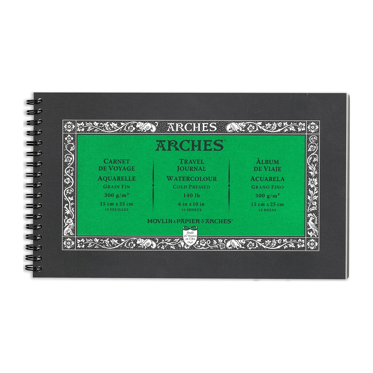 BLOCO ARCHES FIN (COLD PRESS) 300G/M2 15x25 15 FLS ESPIRAL