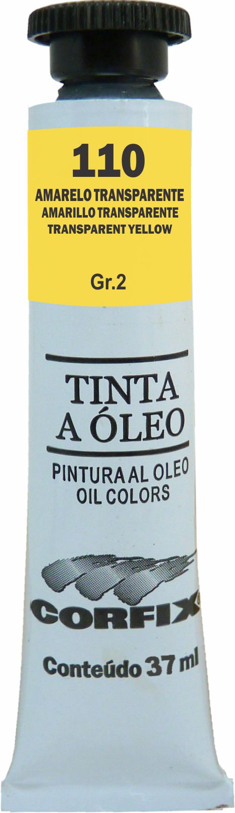 OLEO CORFIX 37ML 110 AMARELO TRANSPARENTE