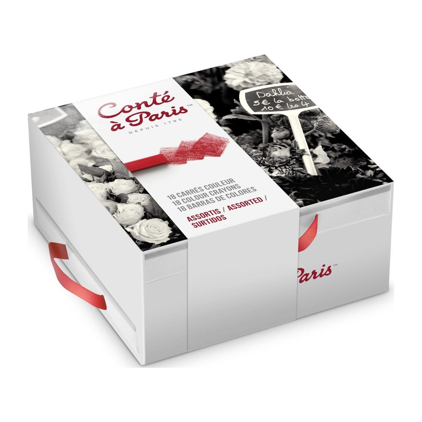 ESTOJO PASTEL SECO CARRE CONTE 18 CORES BLUE BOX 50097