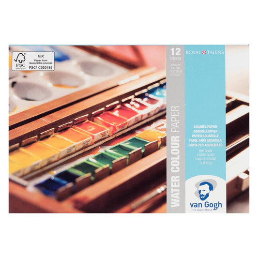 BLOCO TALENS VAN GOGH AQUARELA 300G/M2 A6 12 FOLHAS