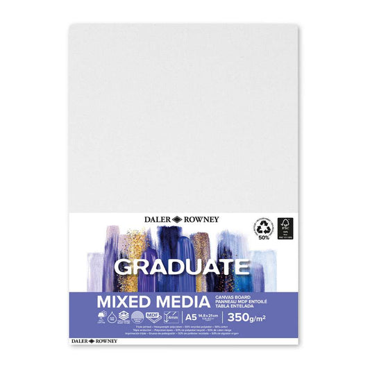 TELA DALER ROWNEY GRADUATE MIXED MEDIA CANVAS A5 350G