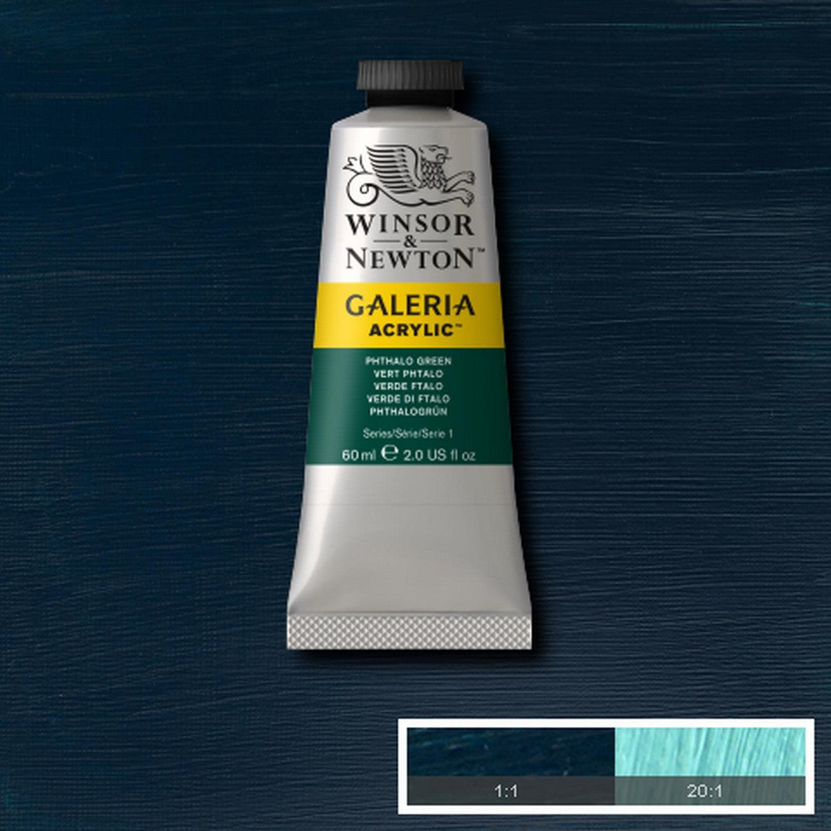 ACRILICA WINSOR NEWTON GALERIA 60ml 522 PHTHALO GREEN 2120522